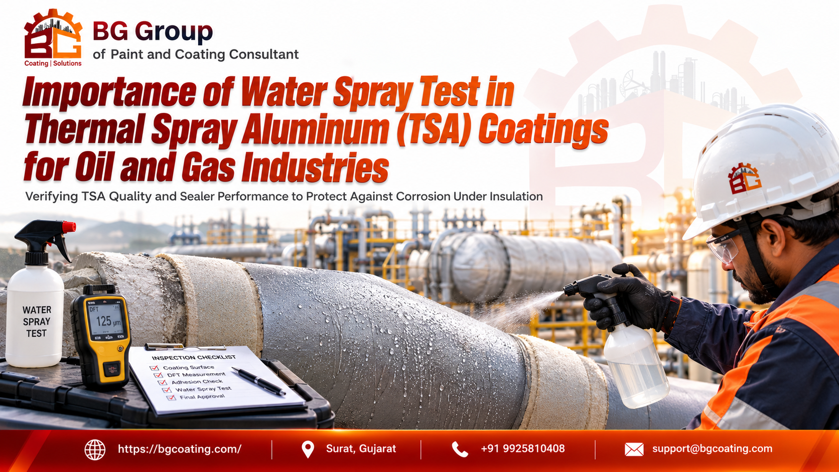 Importance of Water Spray Test in Thermal Spray Aluminum (TSA) Coatings for Oil and Gas Industries