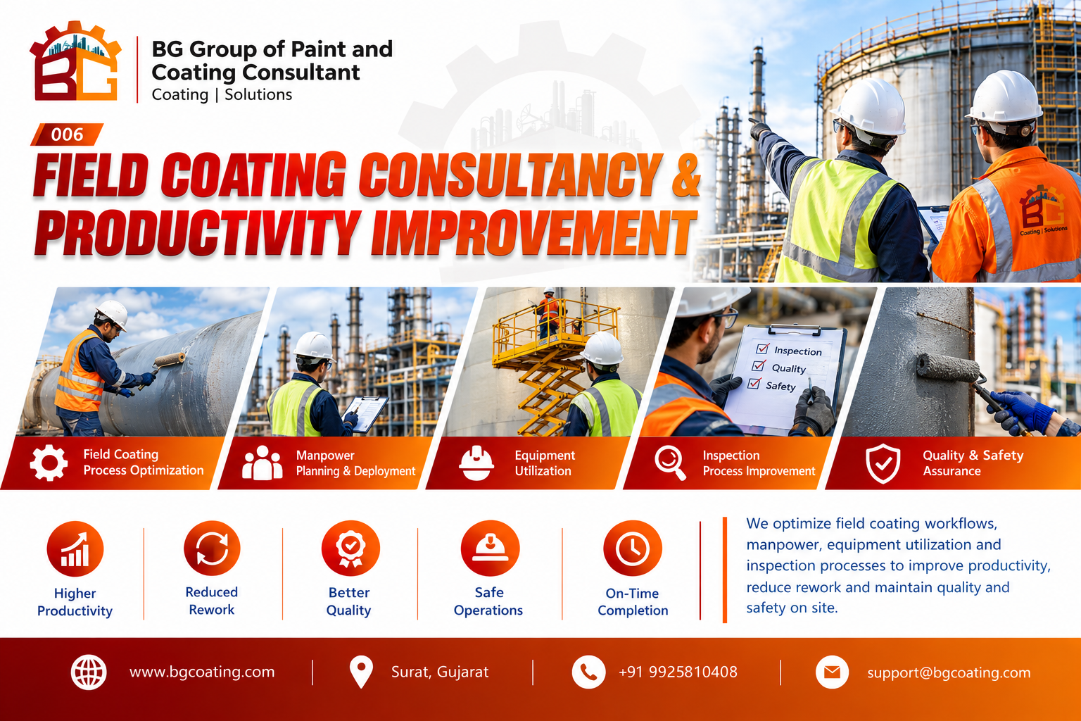 Field Coating Consultancy & Productivity Improvement